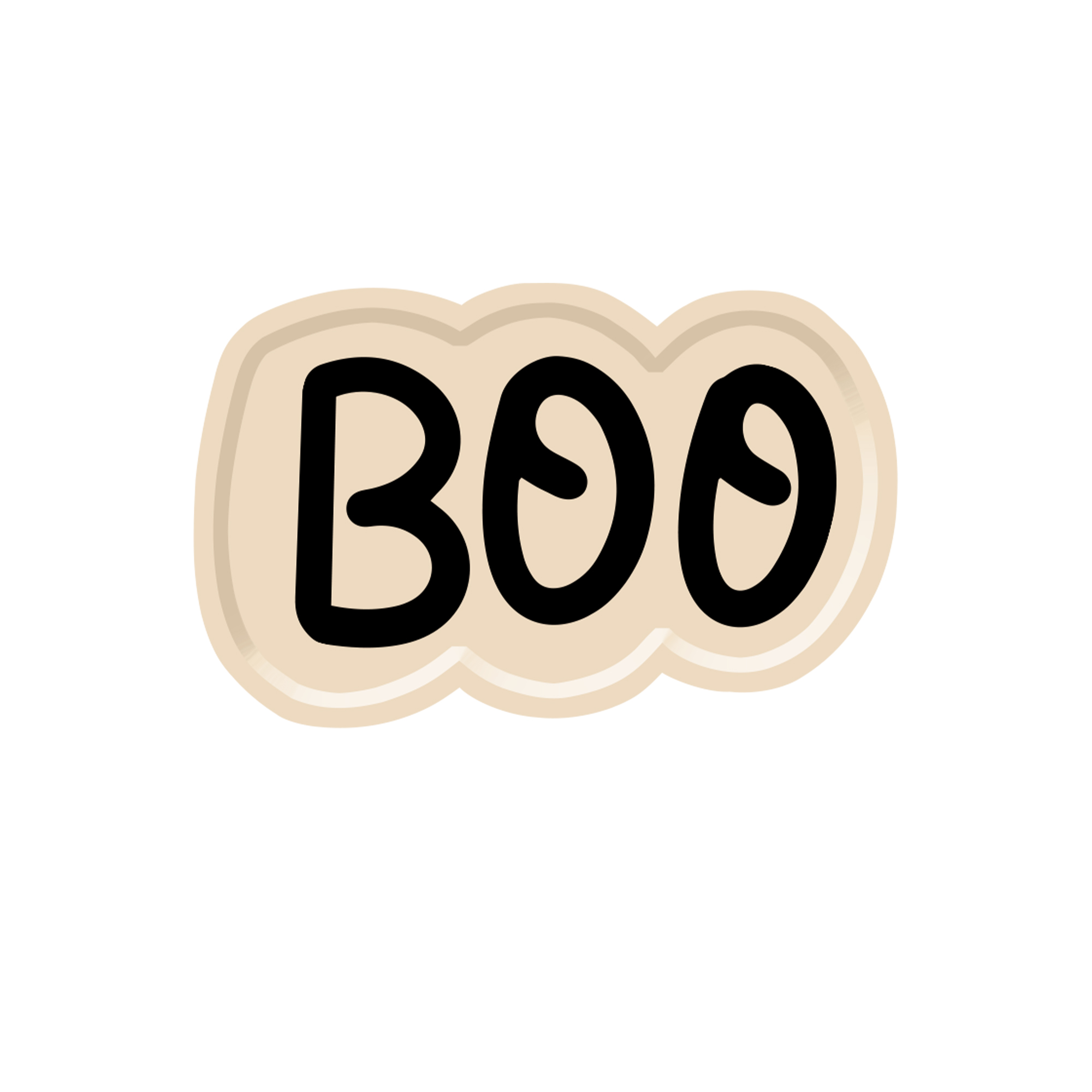 Halloween Theme Die-Cut Line Dessert Plate