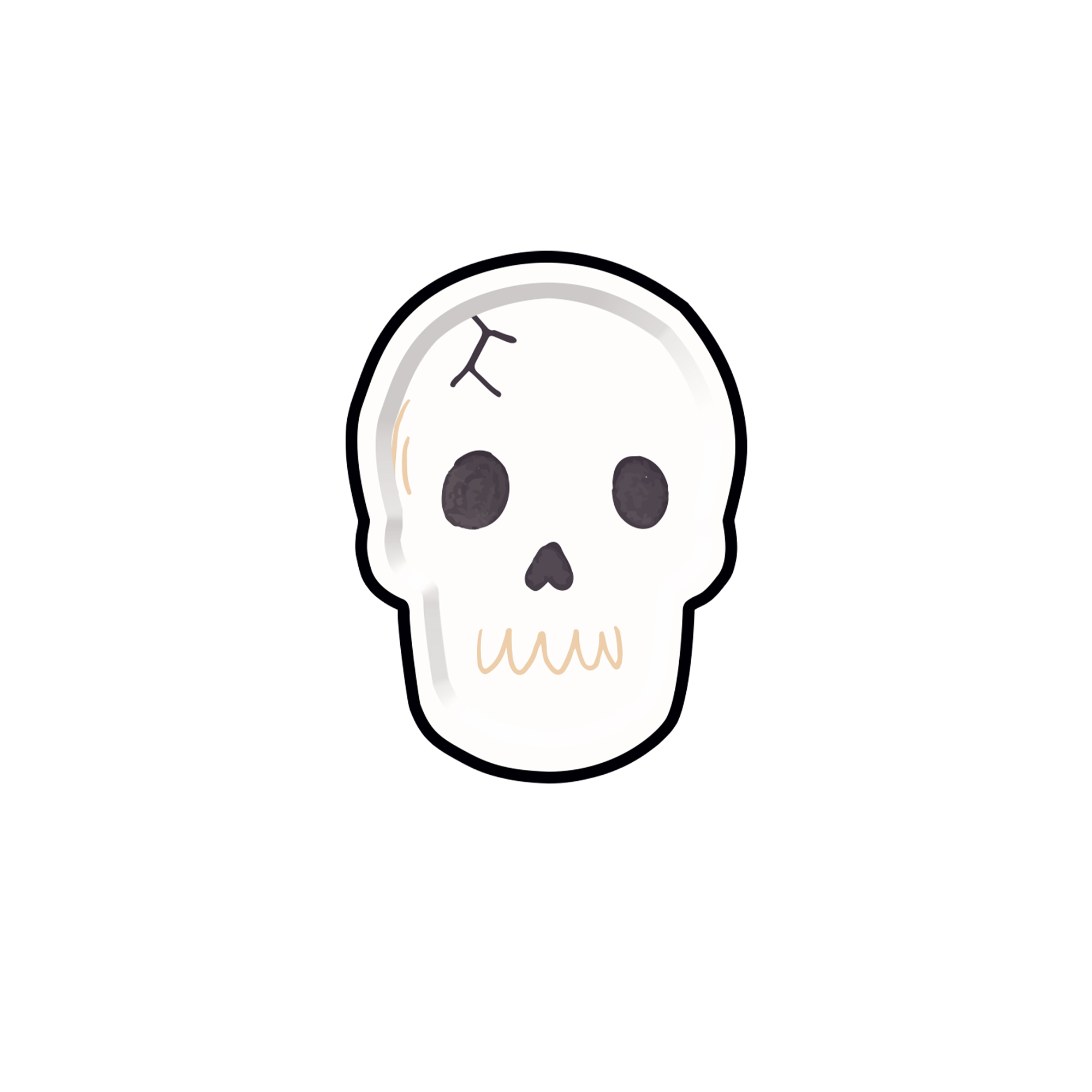 Halloween Theme Die-Cut Line Dessert Plate