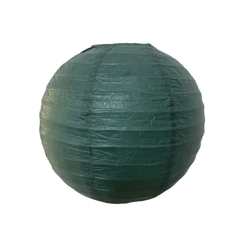 10 inch Dark Green Paper Lantern