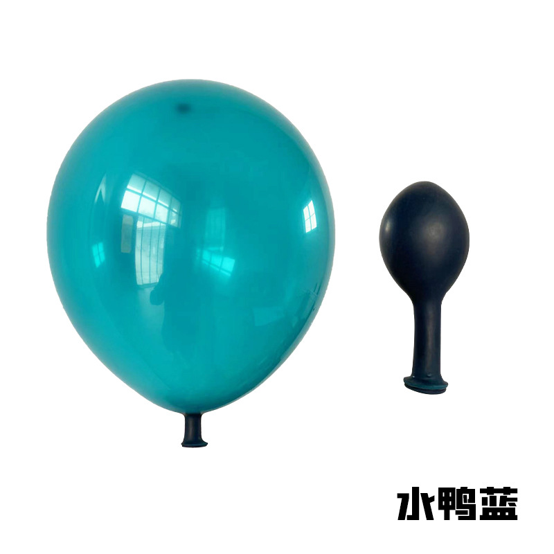 24inch Teal Blue Standard Color Latex Balloon