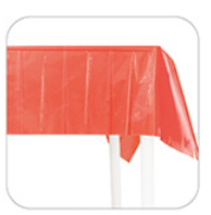 Solid Color Watermelon Red Fluorescent Tablecloth