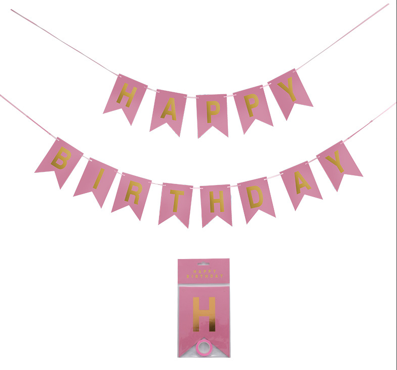 Birthday Dark Pink Banner for Birthday Celebration
