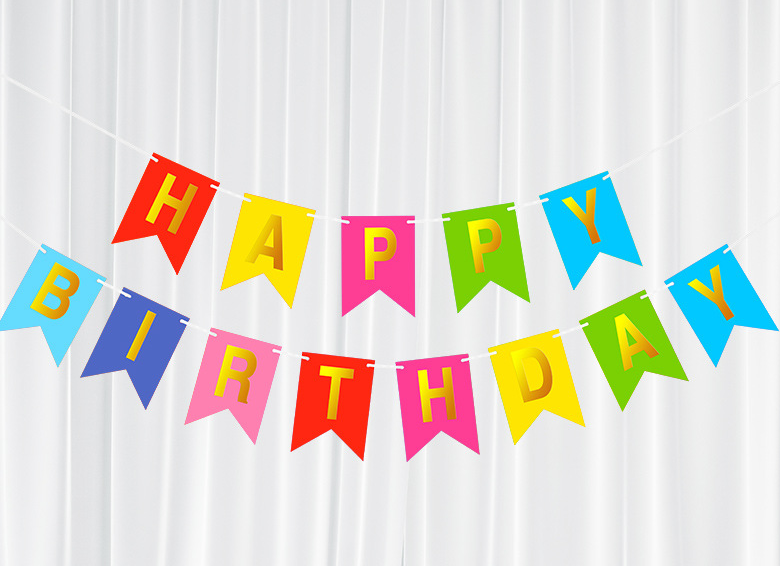Birthday Colorful Banner for Birthday Celebration