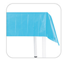 Solid Color Light Blue Fluorescent Tablecloth