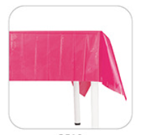 Solid Color Hot Pink Fluorescent Tablecloth