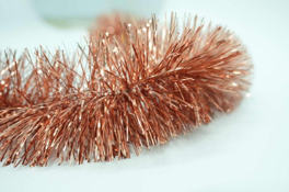 Simple Design Rose Gold 5-ply Tinsel Garland