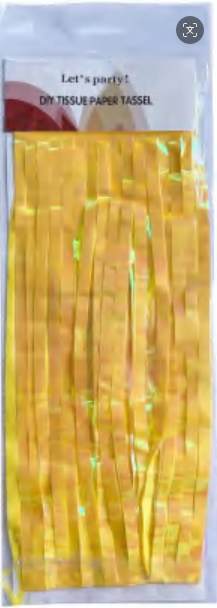 25*35CM Yellow Tassel