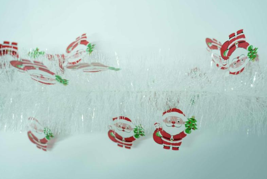 Transparent Santa Claus 4-ply Tinsel Garland