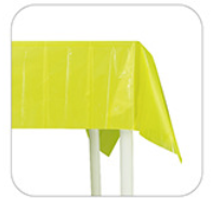 Solid Color Yellow Fluorescent Tablecloth