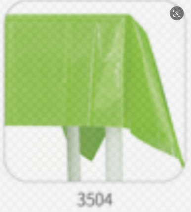 134*274CM Green Aluminum Foil Tablecloth