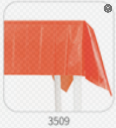 134*274CM Orange Aluminum Foil Tablecloth