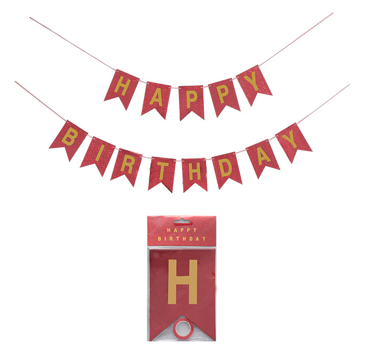Birthday Red Laser Banner for Birthday Celebration
