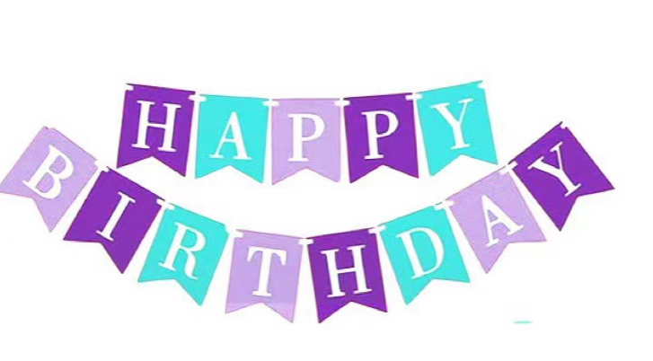 Birthday Mermaid Banner for Birthday Celebration