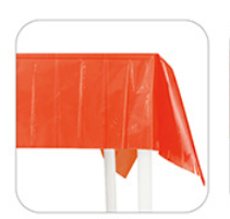 Solid Color Orange Fluorescent Tablecloth