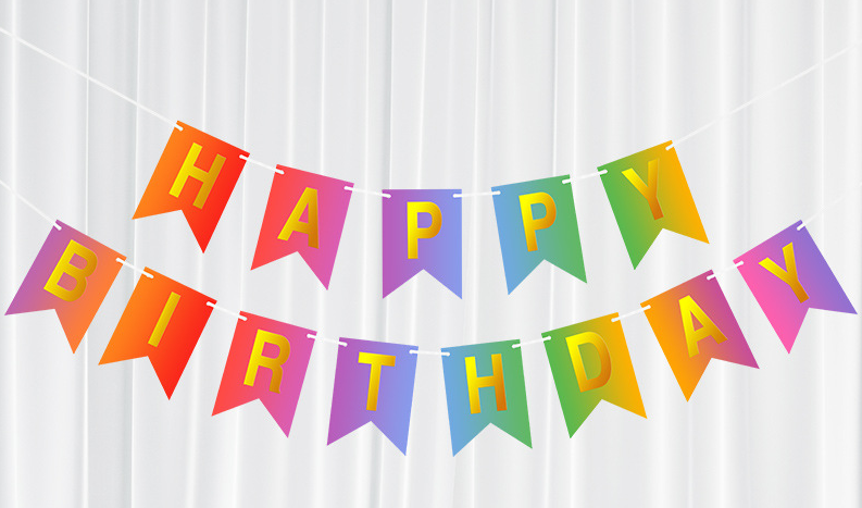 Birthday Colorful Banner for Birthday Celebration
