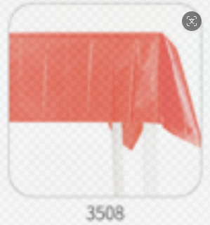 134*274CM Light Orange Aluminum Foil Tablecloth