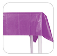 Solid Color Purple Fluorescent Tablecloth