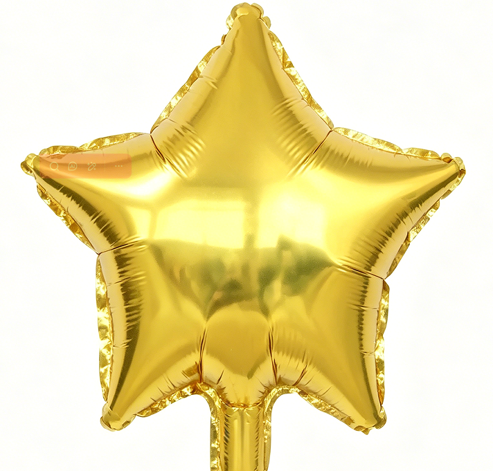5inch Gold Star Shaped Foil Balloon
