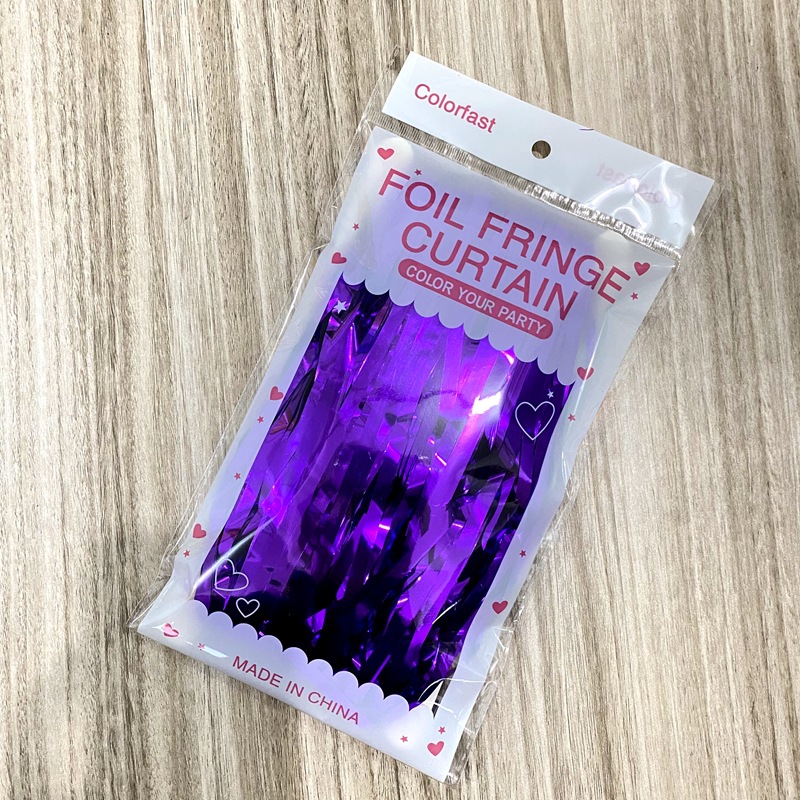Tinsel Curtain Light Color Dark Purple
