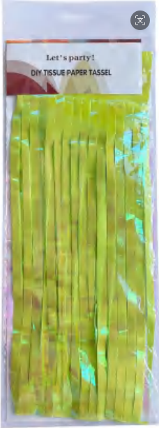 25*35CM Apple Green Tassel