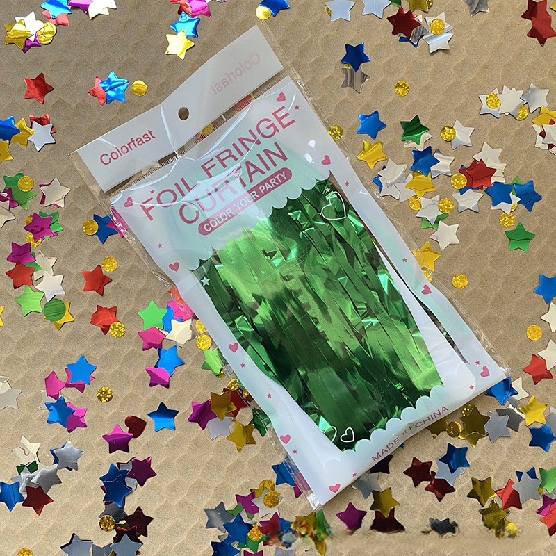 Tinsel Curtain Light Color Light Green