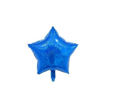 5inch Laser Blue Star Shaped Foil Balloon