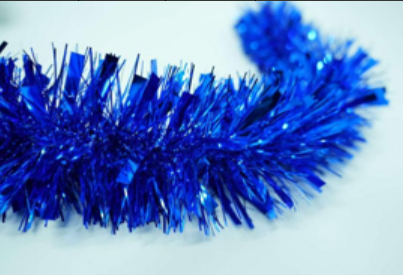9*200 CM 4-ply Dark Blue Tinsel Garland