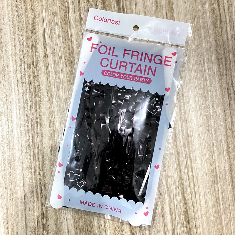 Tinsel Curtain Light Color Black Color