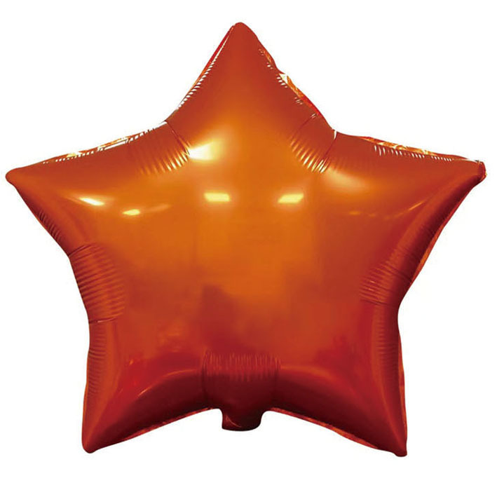 18inch Orange Red  Star Shaped Foil Balloon