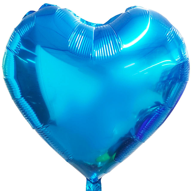 18 inch Navy Blue Heart Shaped Foil Balloon