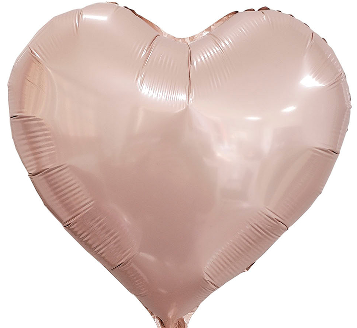 18 inch Baby Pink Color Heart Shaped Foil Balloon