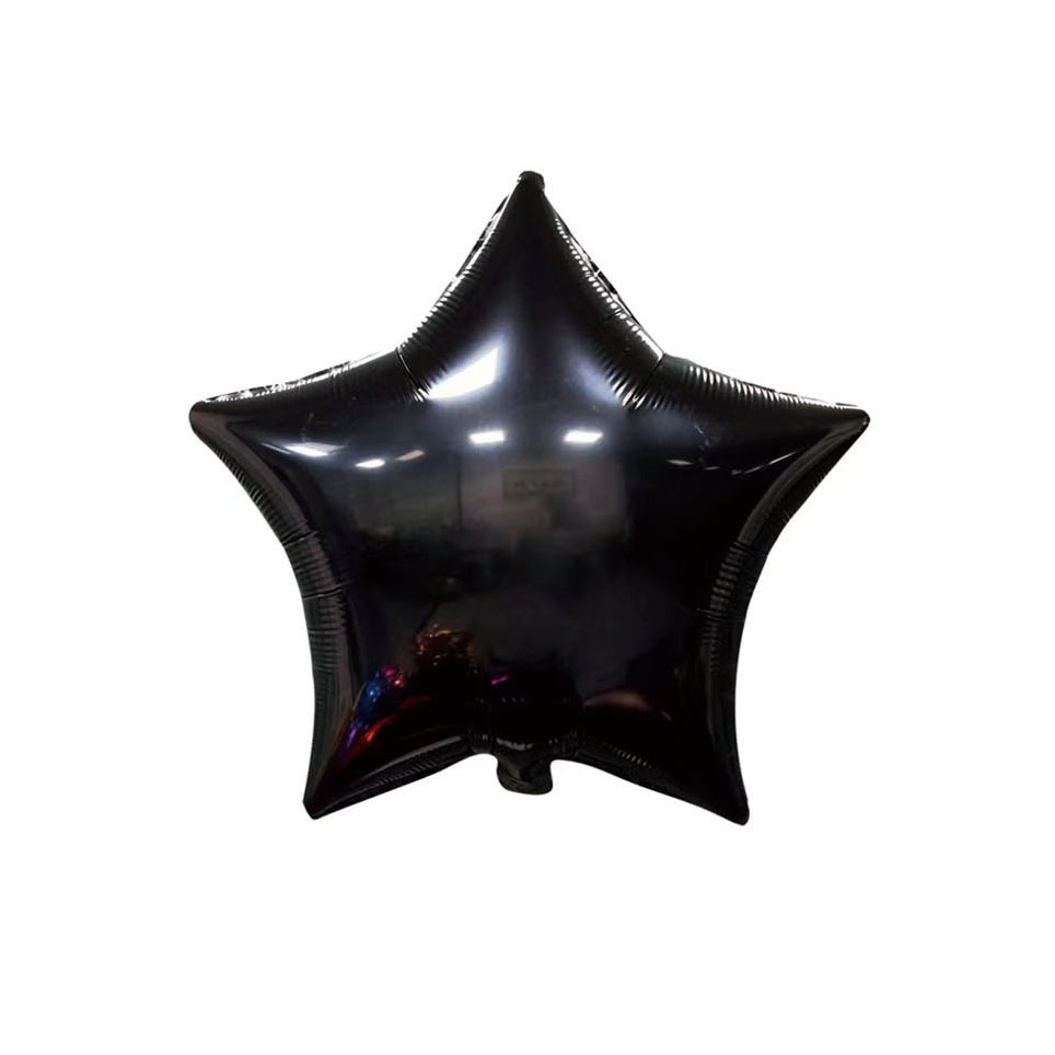 18inch Black Star Shaped Foil Balloon