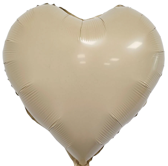18 inch Caramel Color Heart Shaped Foil Balloon