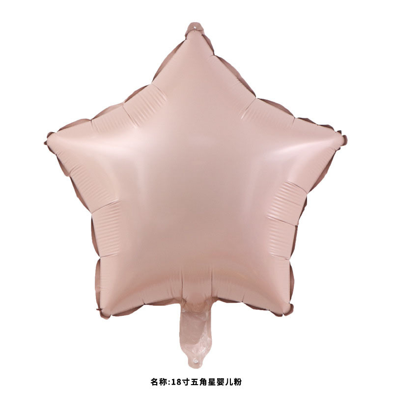 18inch Baby Pink Star Shaped Foil Balloon