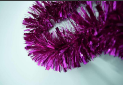 9*200 CM 4-ply Dark Purple Tinsel Garland