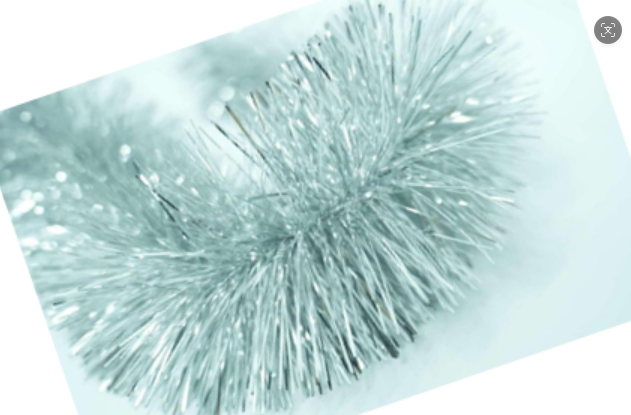 9*200 CM 4-ply White Tinsel Garland