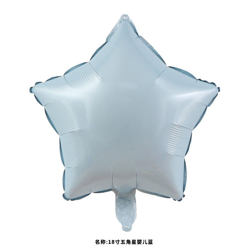 18inch Baby Blue Star Shaped Foil Balloon