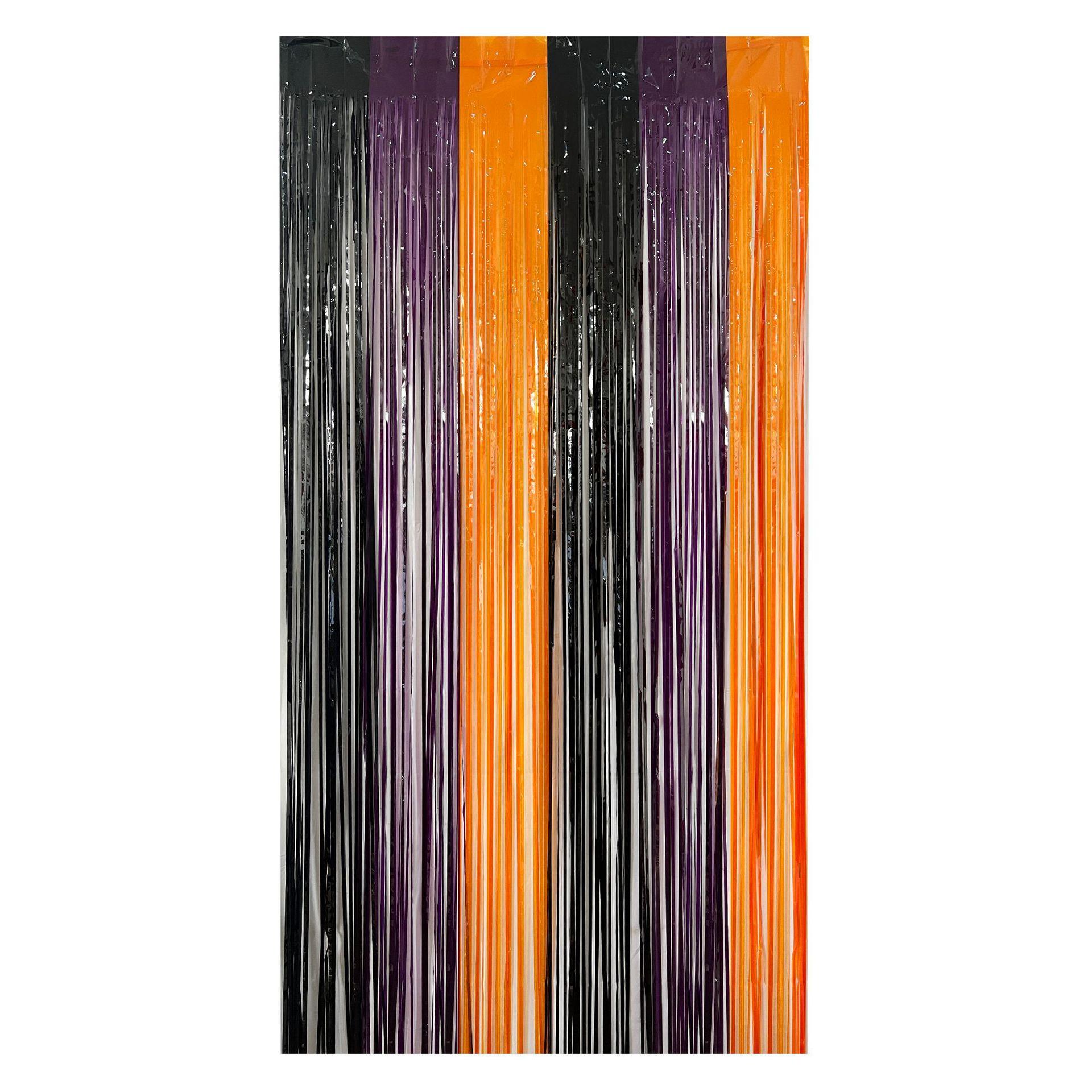 Tinsel Curtain Foil Curtain Three-color patchwork design