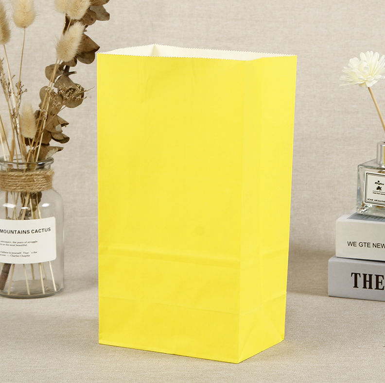 9*6*18CM Yellow Open Paper Bag