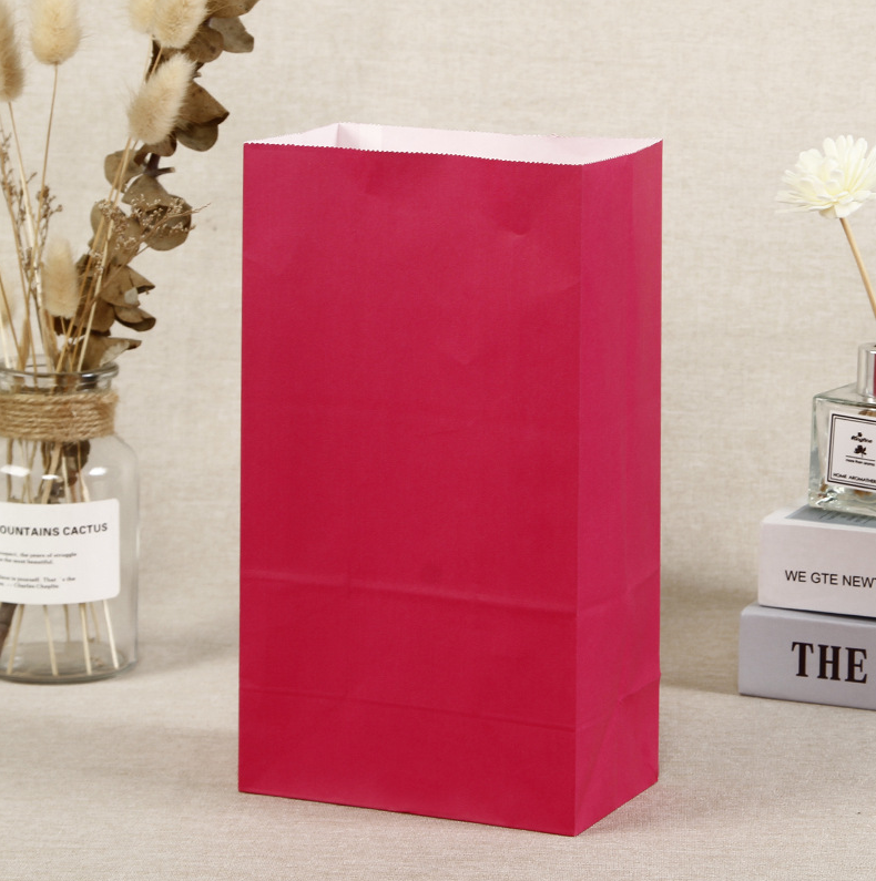 9*6*18CM Rose Red Open Paper Bag