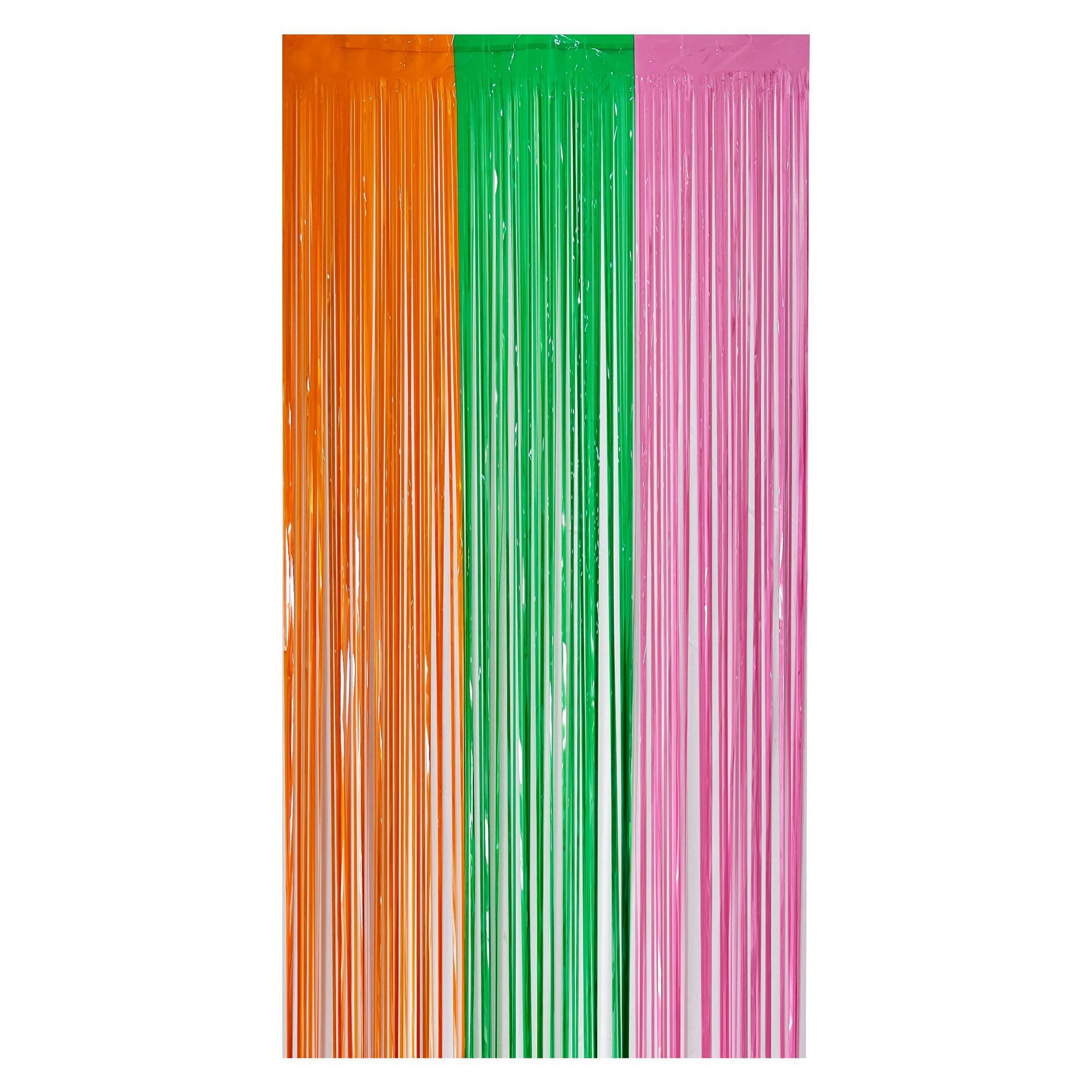 Tinsel Curtain Foil Curtain Three-color patchwork design