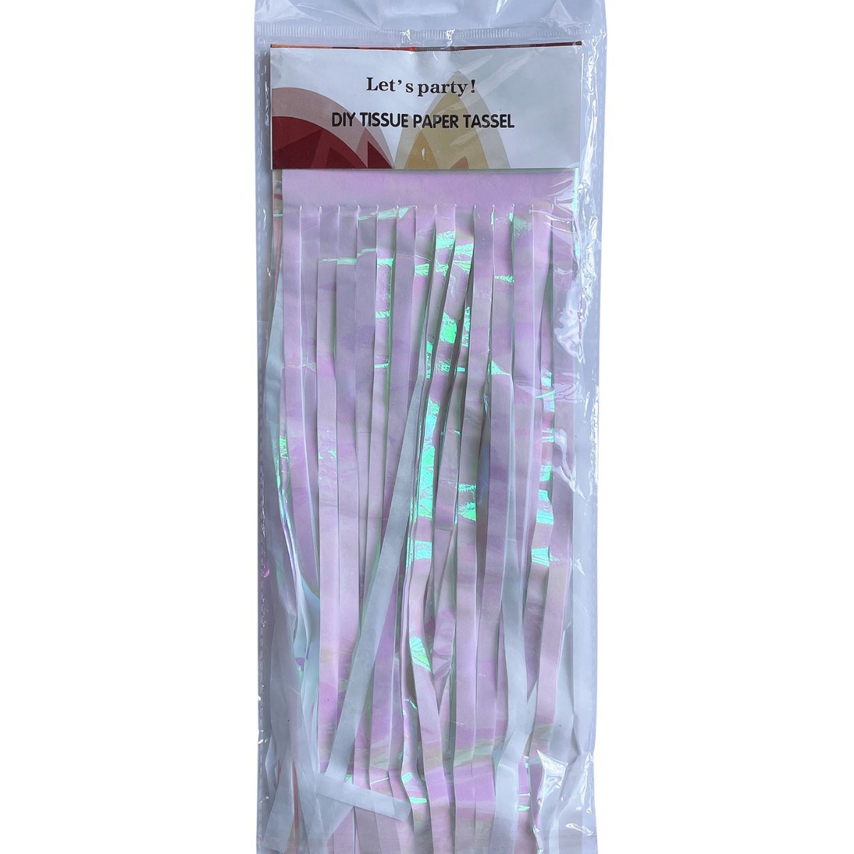  Dazzling Color 1*2m White Tinsel