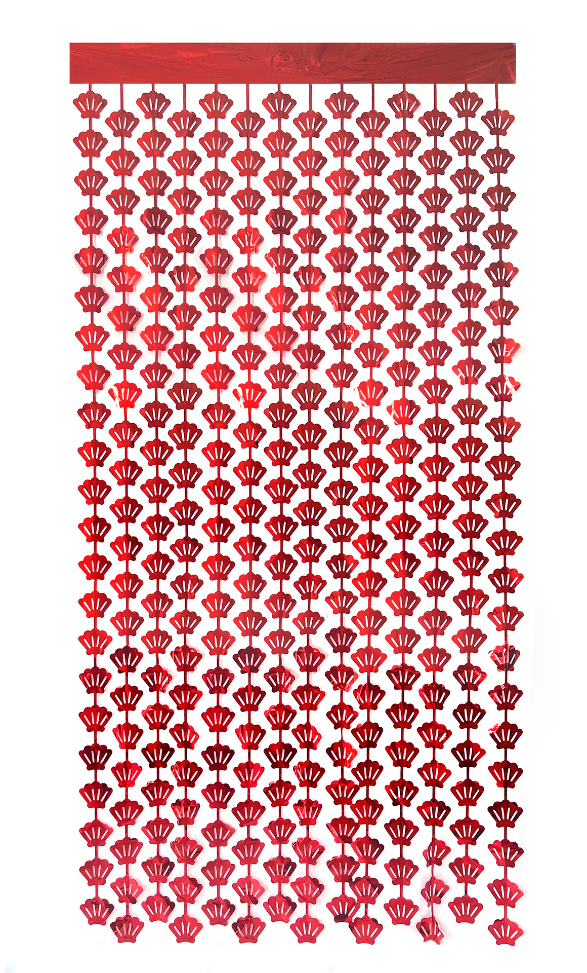 Light Shell 1*2m Red Tinsel Curtain