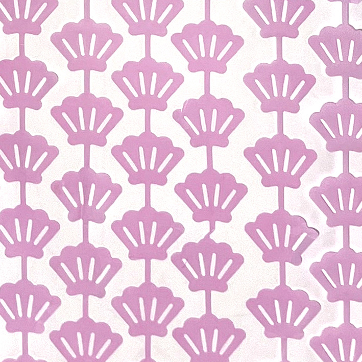 Macaroon Shell 1*2m Pink Tinsel Curtain