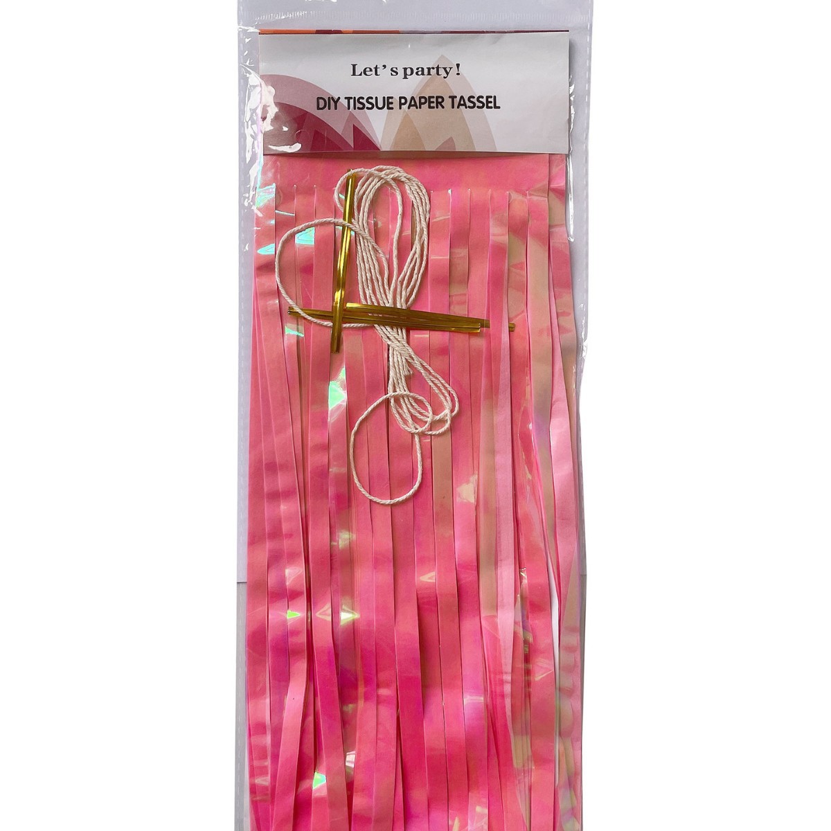  Dazzling Color 1*2m Dark Pink Tinsel