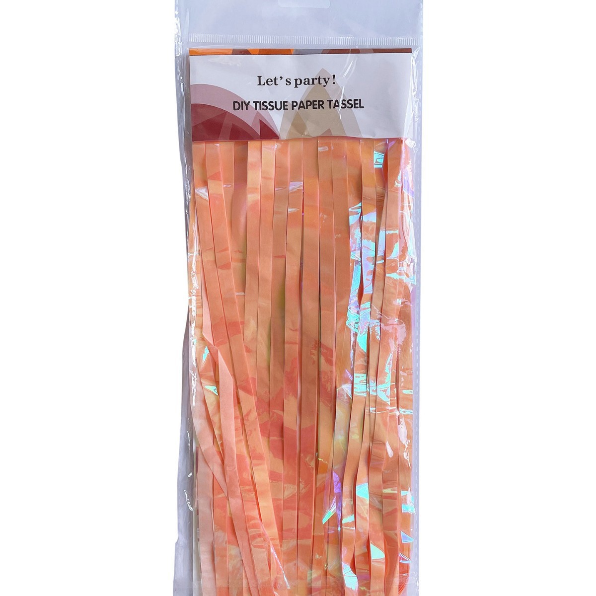  Dazzling Color 1*2m Light Orange Tinsel