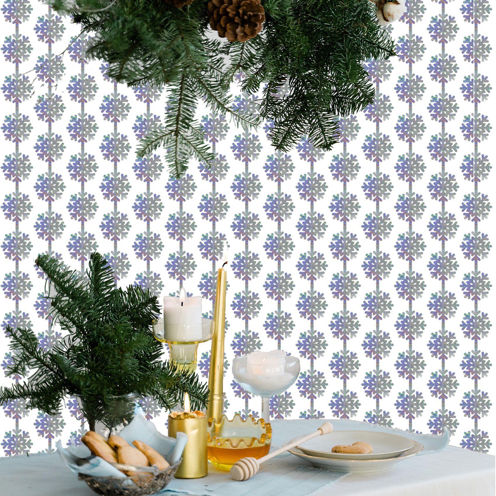 Laser Snowflake Door Curtain 1*2m Tinsel Curtain