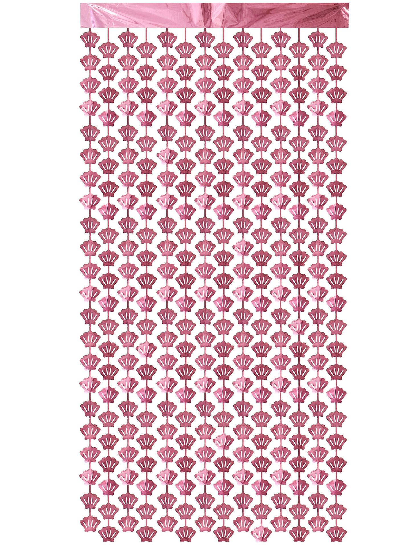 Light Shell 1*2m Pink Tinsel Curtain