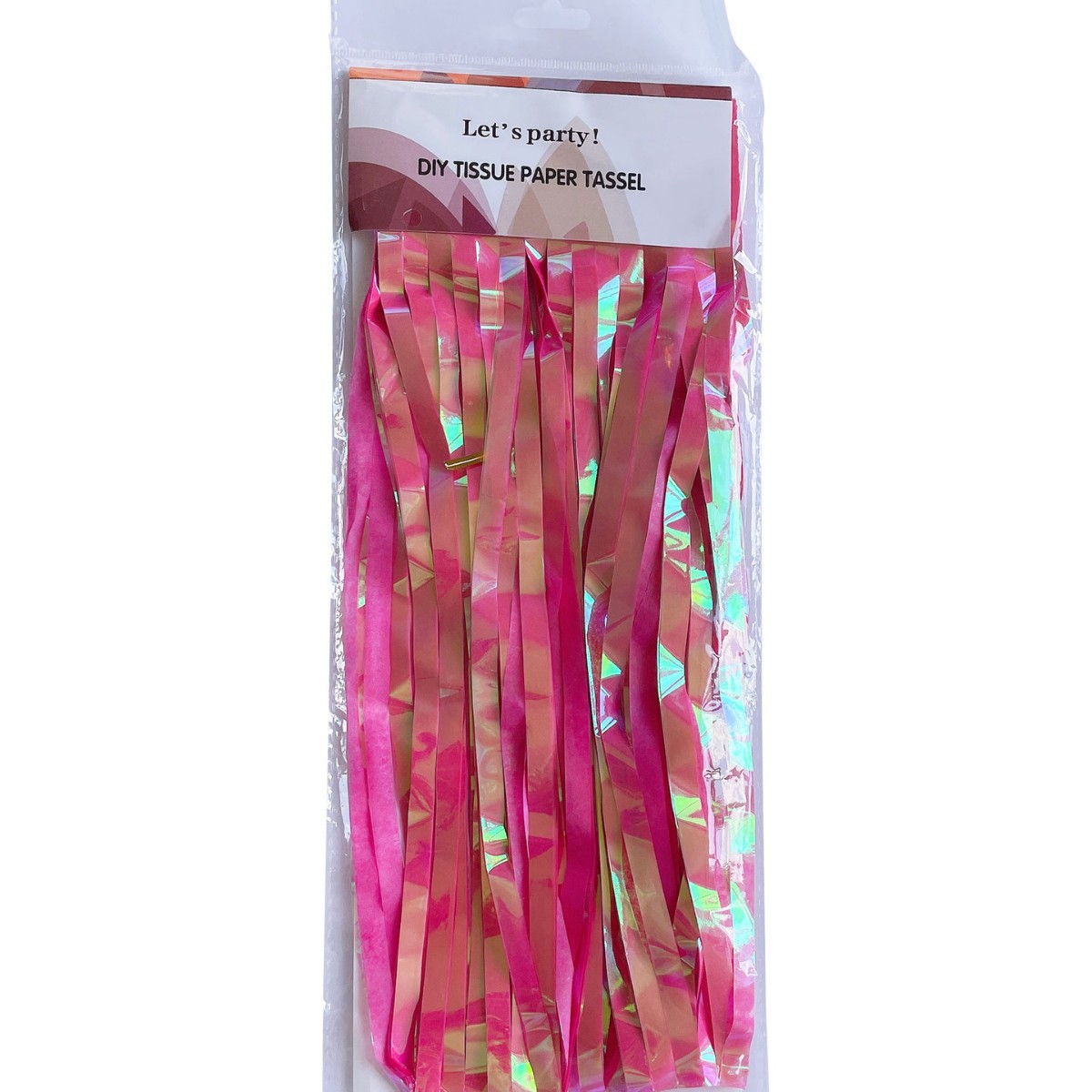  Dazzling Color 1*2m Hot Pink Tinsel
