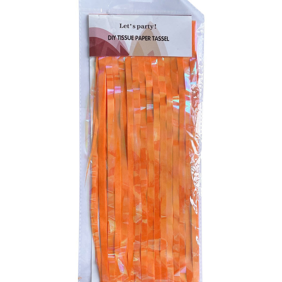  Dazzling Color 1*2m Orange Tinsel